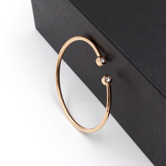 Bransoletka Złota z Kryształami Twin Crystal