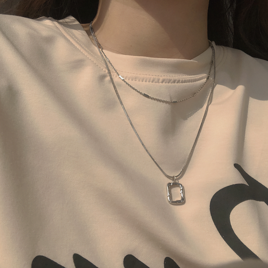 Abigail Warstwowy Wisiorek Łańcuchowy